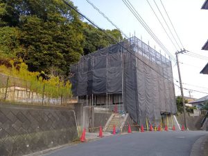 レッドゾーンに建てる地下車庫のある家＠大磯町～内装工事へ