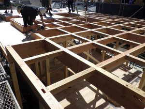地下車庫のある賃貸住宅＠横浜市泉区～上棟、外壁取り付け工事まで